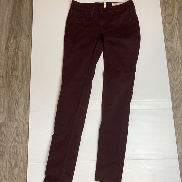 Rag and Bone dark purple/maroon super-skinny jeans, size 25 - Picture 2 of 5